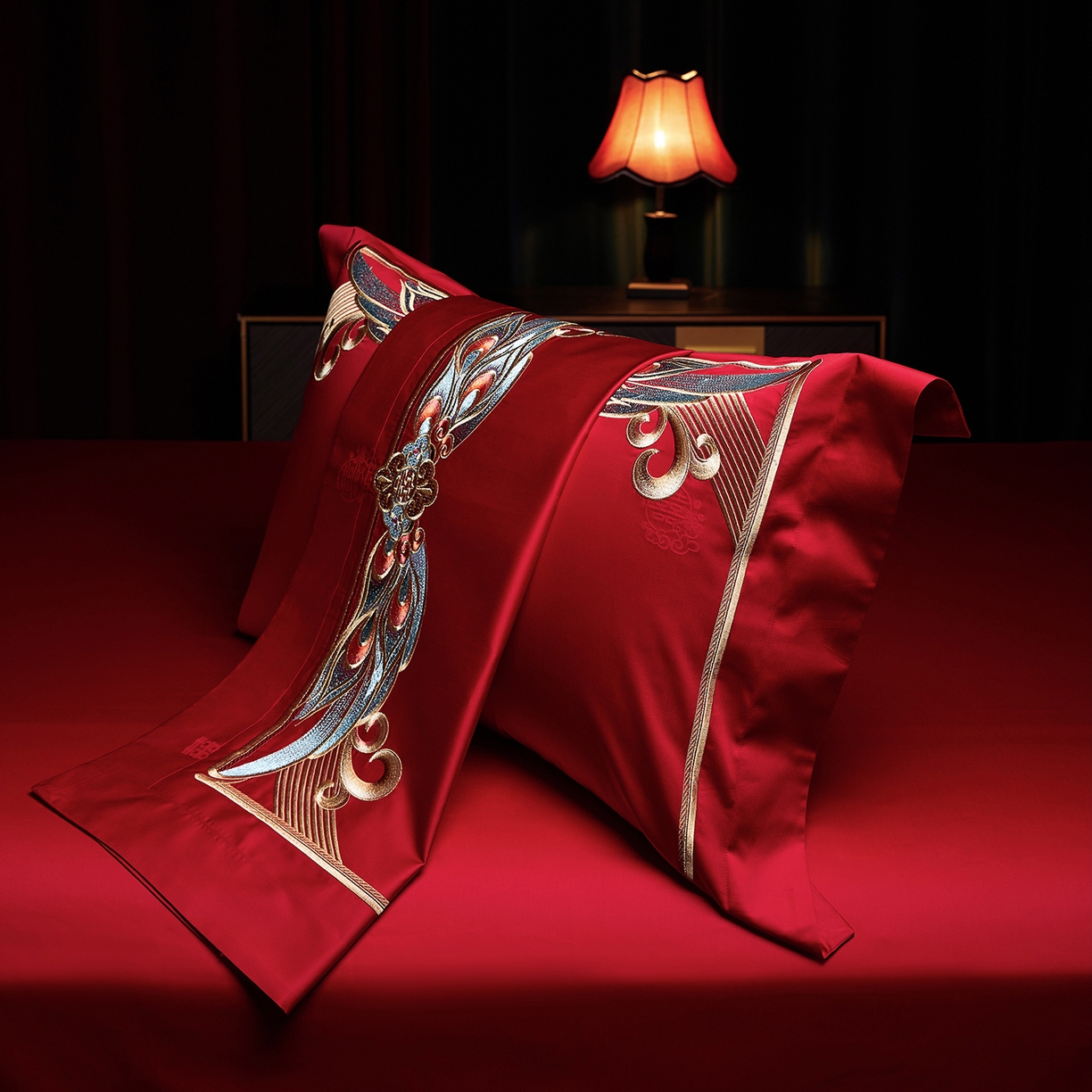 91家纺网 家纺一手货源 找家纺 （总）缔缦 2025新款Wedding高端婚庆长绒棉系列-东方喜韵