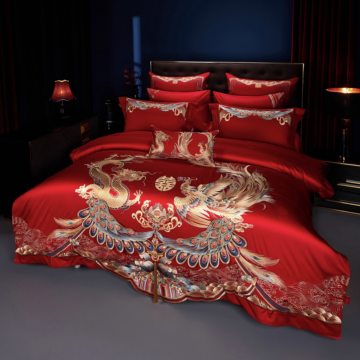 91家纺网 家纺一手货源 找家纺 （总）缔缦 2025新款Wedding高端婚庆长绒棉系列-东方喜韵