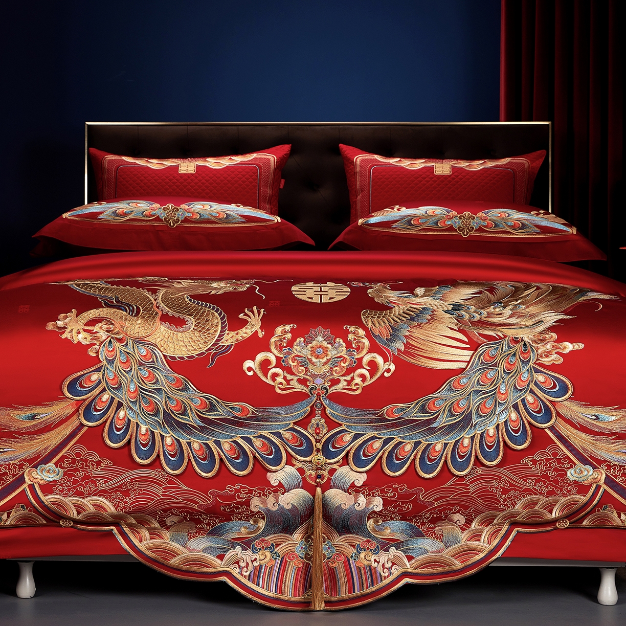 91家纺网 家纺一手货源 找家纺 （总）缔缦 2025新款Wedding高端婚庆长绒棉系列-东方喜韵