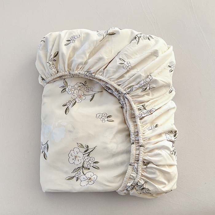 91家纺网 家纺一手货源 找家纺 赫然家纺 2026新款亲肤舒适活性印染水洗棉床笠系列-单床笠 醒春