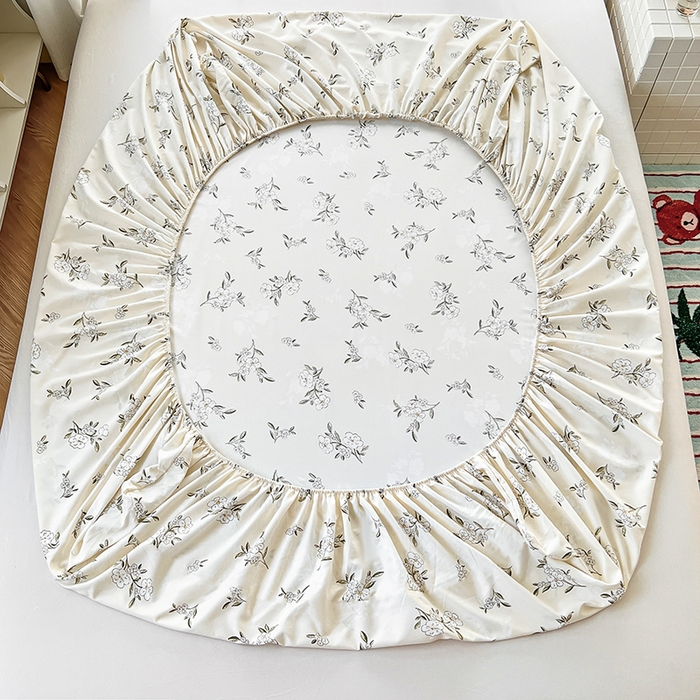 91家纺网 家纺一手货源 找家纺 赫然家纺 2026新款亲肤舒适活性印染水洗棉床笠系列-单床笠 醒春