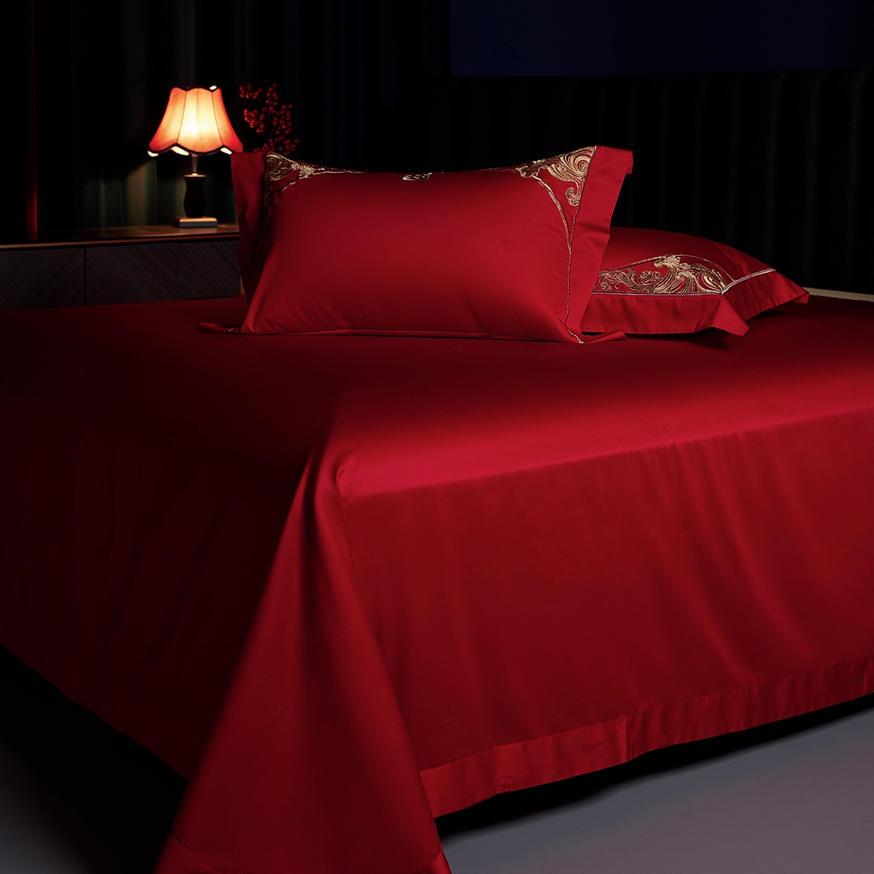 91家纺网 家纺一手货源 找家纺 （总）缔缦 2025新款Wedding高端婚庆长绒棉系列-凤凰传奇