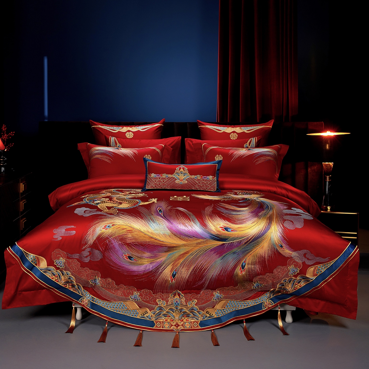 91家纺网 家纺一手货源 找家纺 缔缦 2025新款定织八枚锻s140数码印花系列四件套 莫里斯