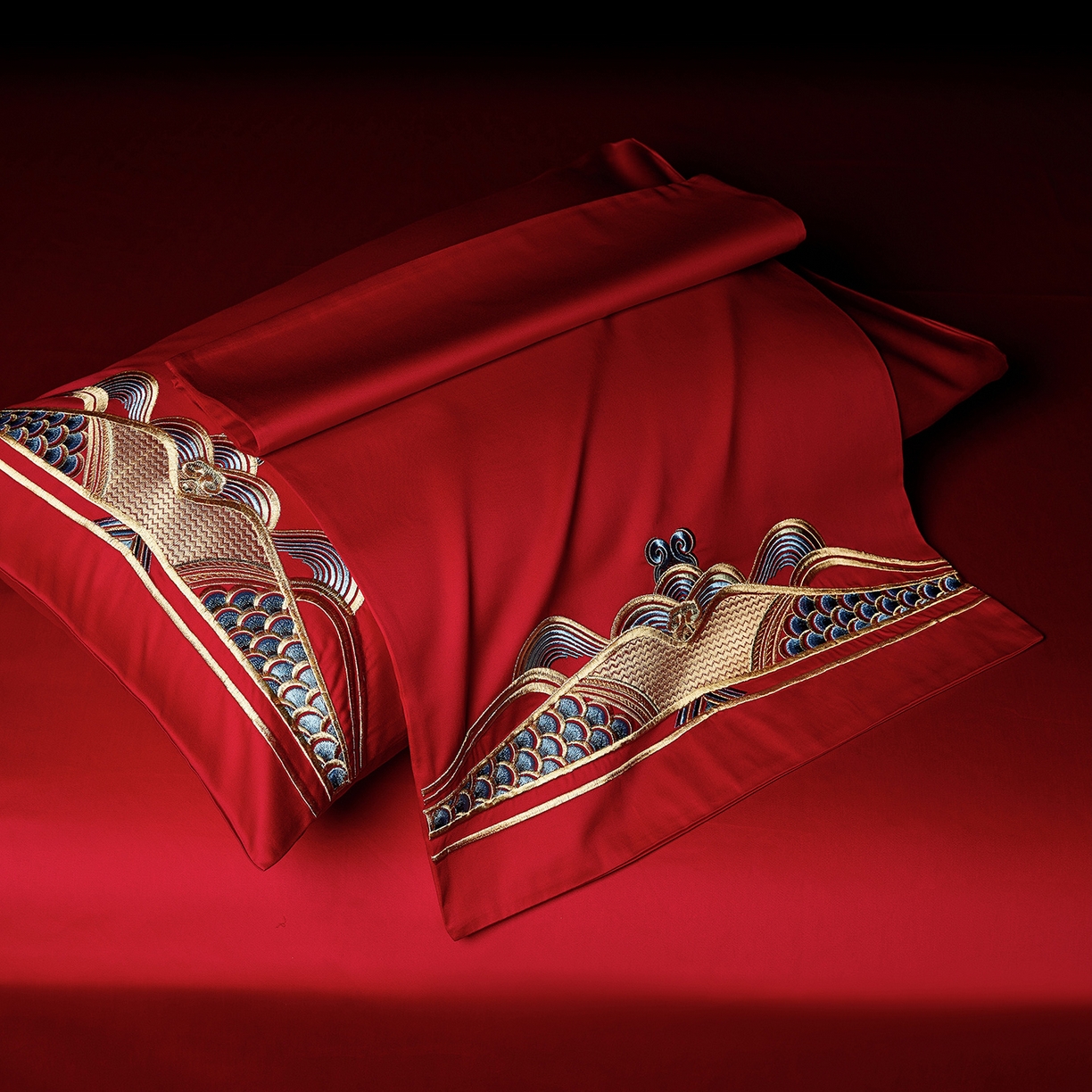 91家纺网 家纺一手货源 找家纺 （总）缔缦 2025新款Wedding高端婚庆长绒棉系列-凤舞九天