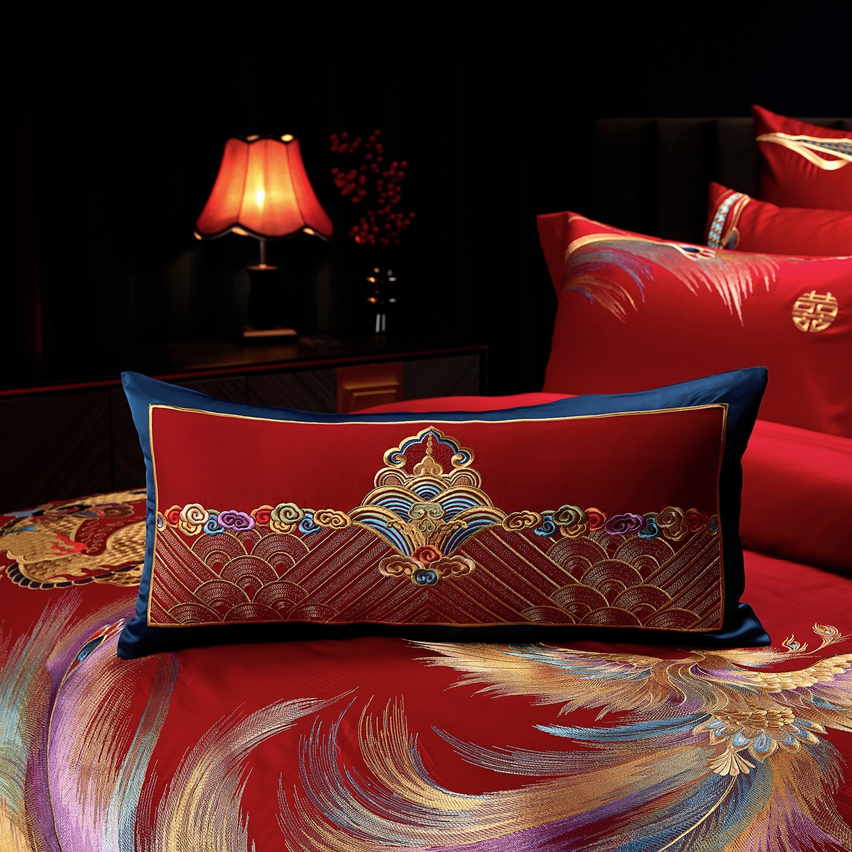 91家纺网 家纺一手货源 找家纺 （总）缔缦 2025新款Wedding高端婚庆长绒棉系列-凤舞九天