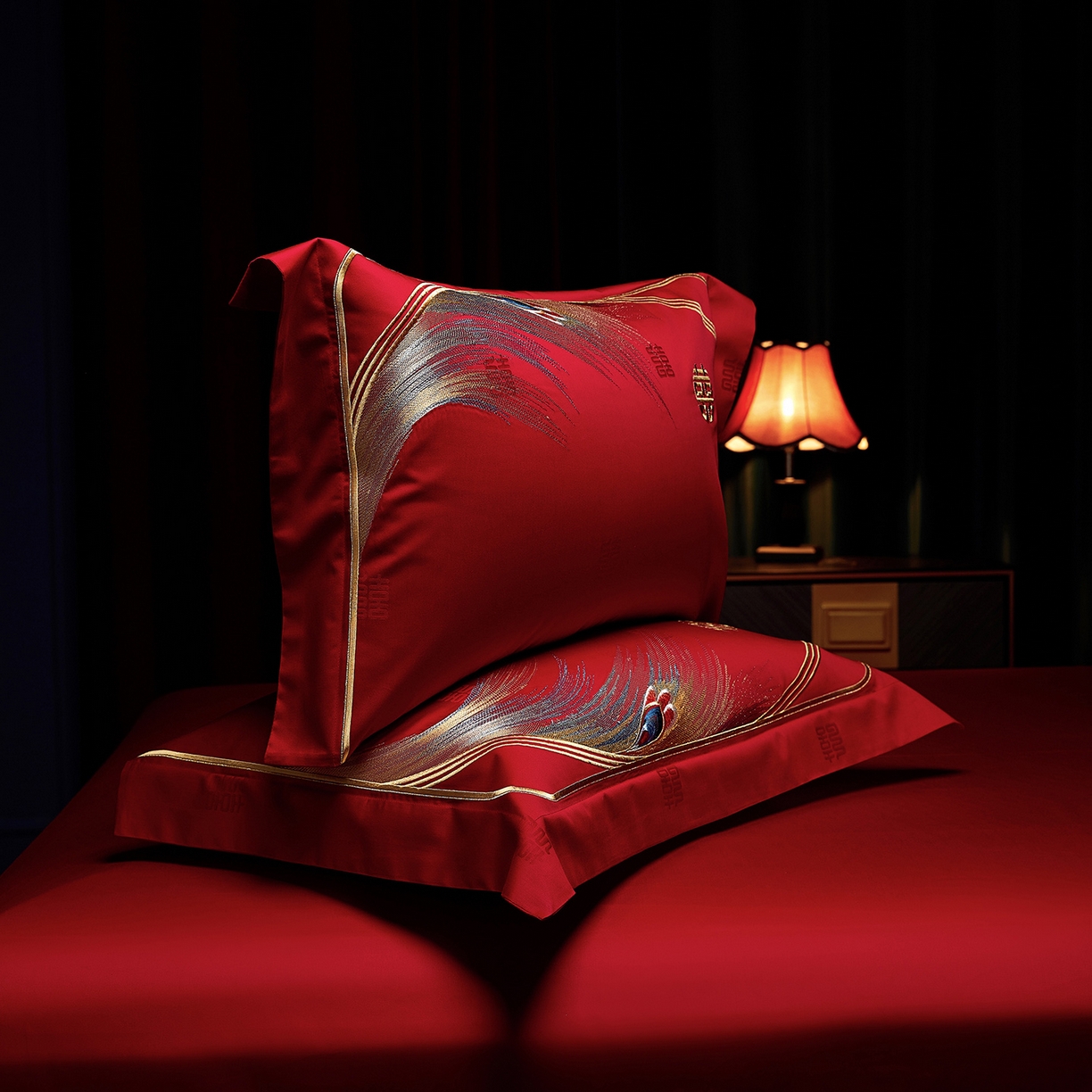 91家纺网 家纺一手货源 找家纺 （总）缔缦 2025新款Wedding高端婚庆长绒棉系列-凤舞九天