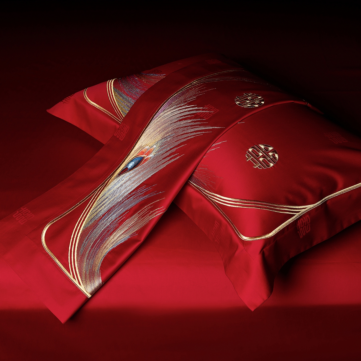 91家纺网 家纺一手货源 找家纺 （总）缔缦 2025新款Wedding高端婚庆长绒棉系列-凤舞九天