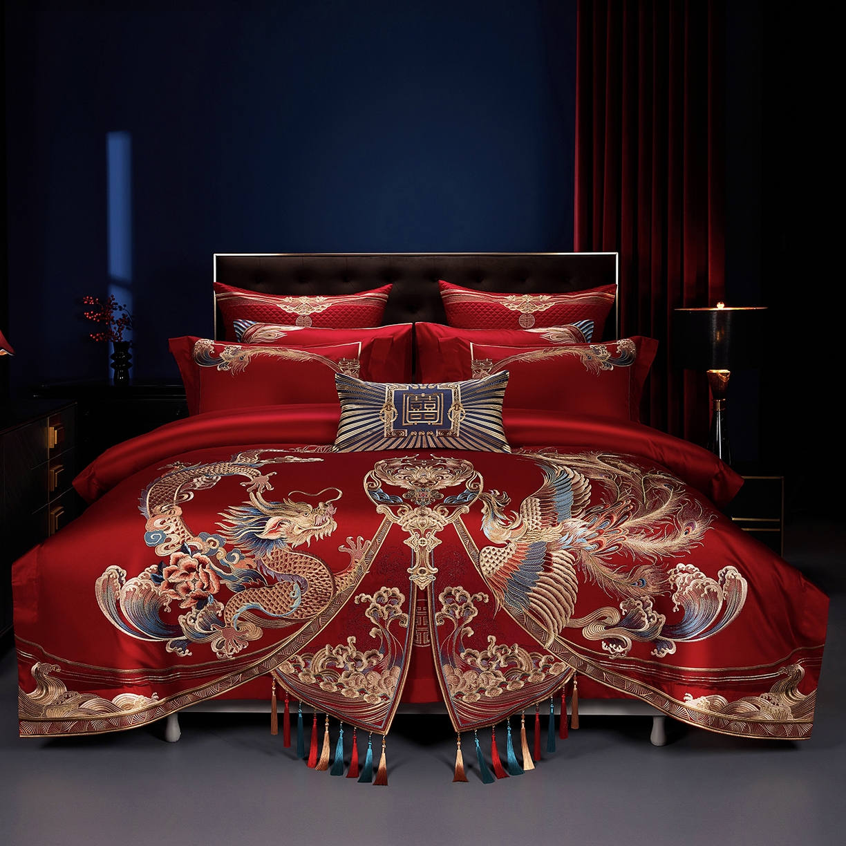 91家纺网 家纺一手货源 找家纺 缔缦 2025新款定织八枚锻s140数码印花系列四件套 莫里斯