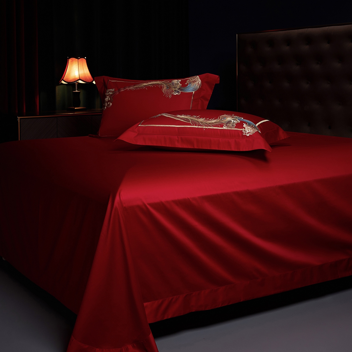 91家纺网 家纺一手货源 找家纺 （总）缔缦 2025新款Wedding高端婚庆长绒棉系列-龙凤瑞彩