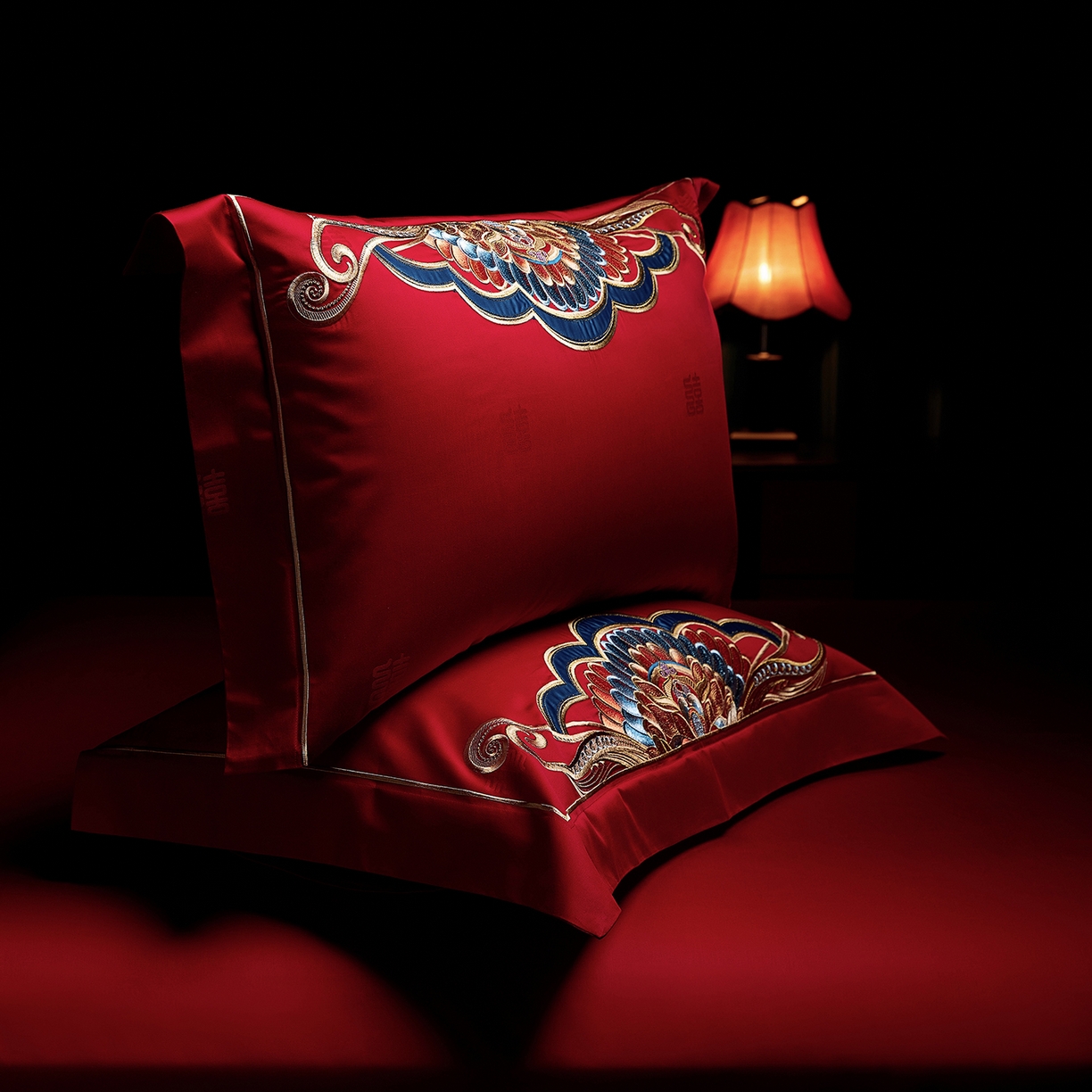 91家纺网 家纺一手货源 找家纺 （总）缔缦 2025新款Wedding高端婚庆长绒棉系列-龙腾凤翔