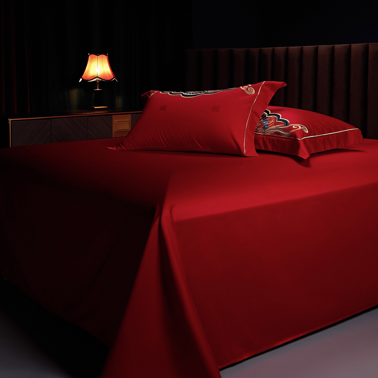 91家纺网 家纺一手货源 找家纺 （总）缔缦 2025新款Wedding高端婚庆长绒棉系列-龙腾凤翔