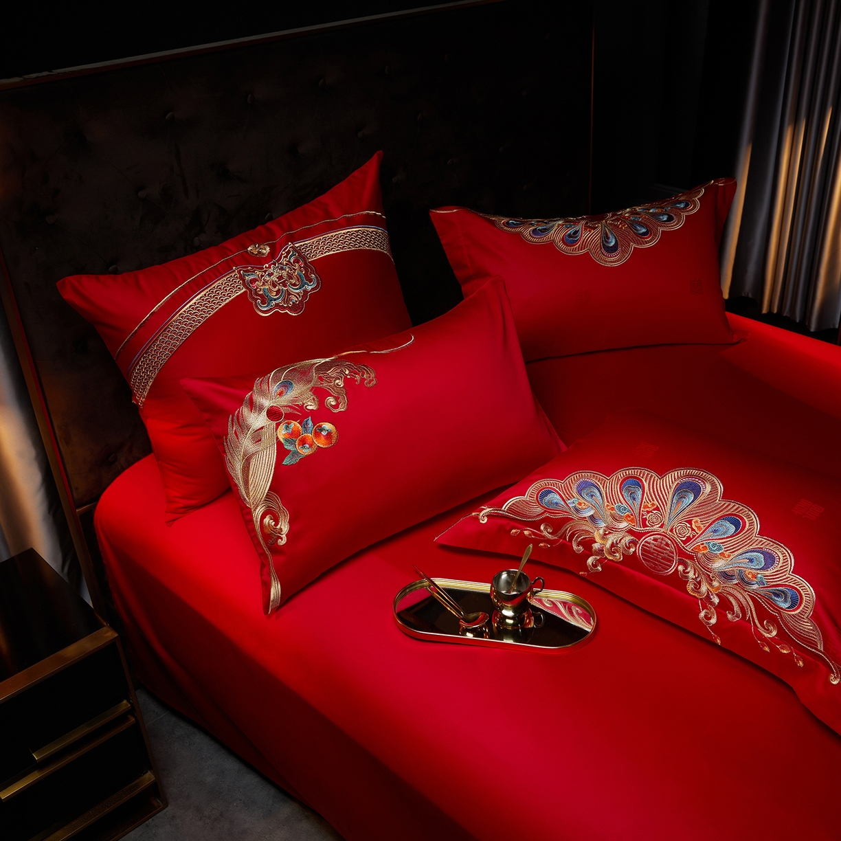 91家纺网 家纺一手货源 找家纺 （总）缔缦 2025新款Wedding高端婚庆长绒棉系列-倾城之恋