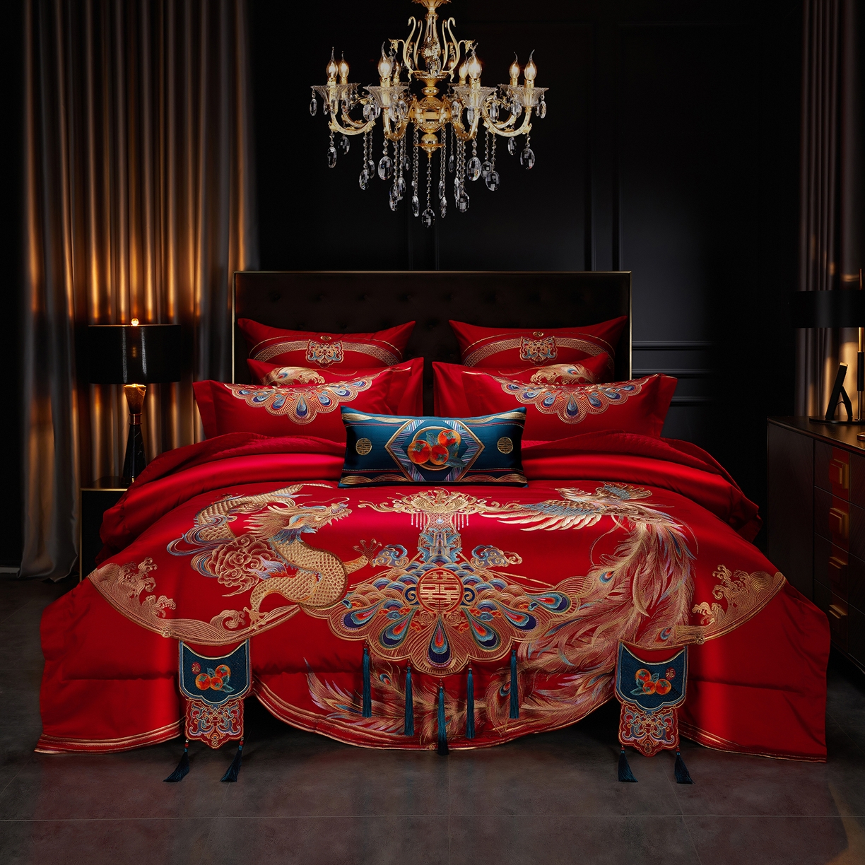 91家纺网 家纺一手货源 找家纺 （总）缔缦 2025新款Wedding高端婚庆长绒棉系列-倾城之恋