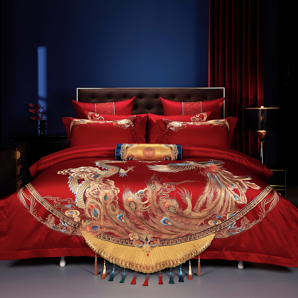 91家纺网 家纺一手货源 找家纺 缔缦 2025新款定织八枚锻s140数码印花系列四件套 莫里斯