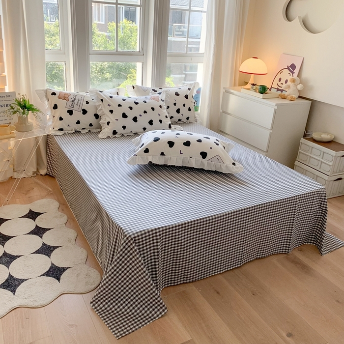 91家纺网 家纺一手货源 找家纺 （总）玉元坊 2025春夏新款公主风全棉纯棉花边被套床单四件套