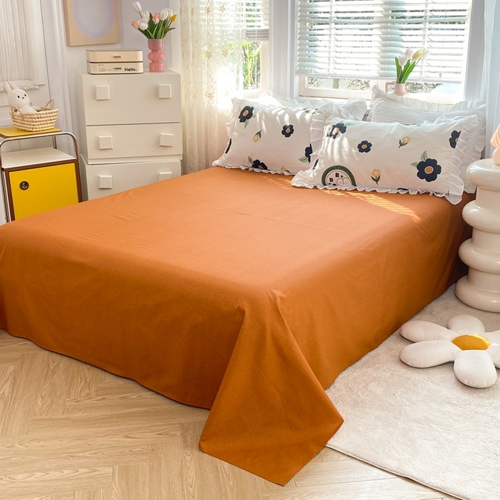 91家纺网 家纺一手货源 找家纺 玉元坊 2025春夏新款公主风全棉纯棉花边被套床单四件套 邦尼兔