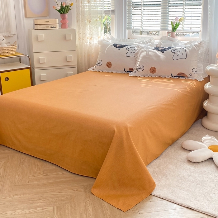 91家纺网 家纺一手货源 找家纺 玉元坊 2025春夏新款公主风全棉纯棉花边被套床单四件套 煤球