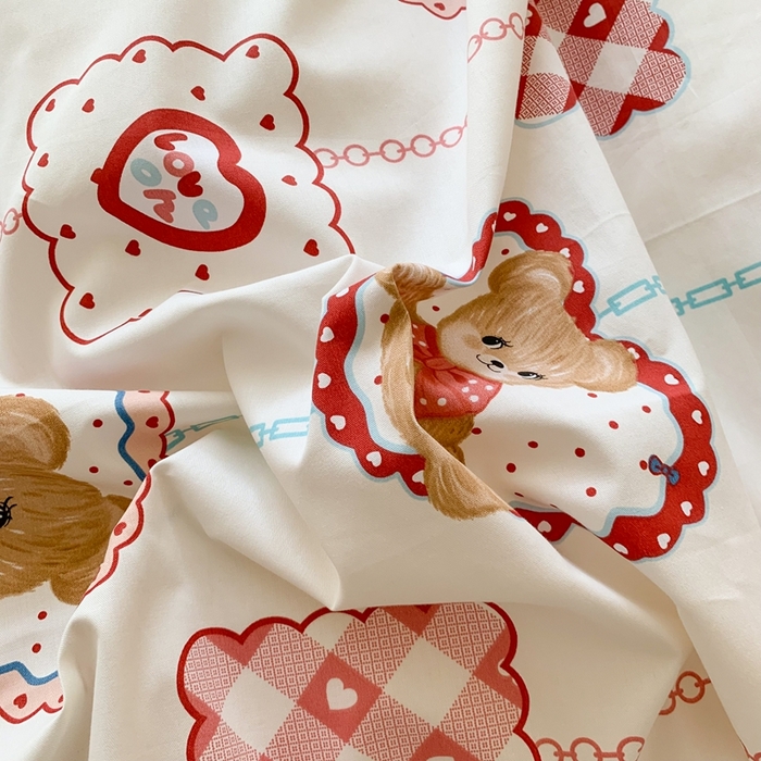 91家纺网 家纺一手货源 找家纺 玉元坊 2025春夏新款公主风全棉纯棉花边被套床单四件套 夏日乐园