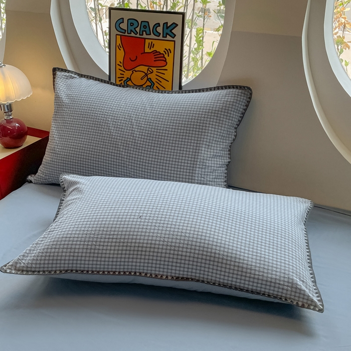 91家纺网 家纺一手货源 找家纺 （总）雅居纺2025新款贝壳边色织水洗棉四件套