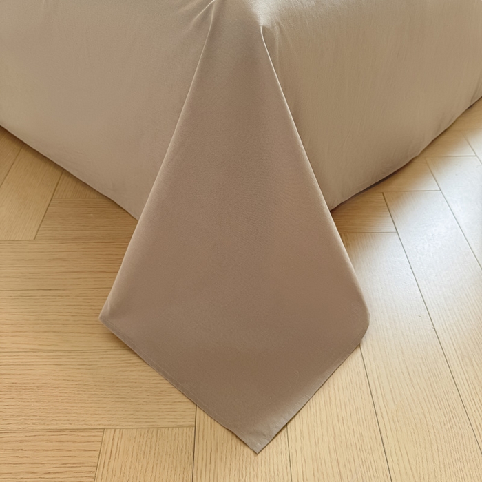 91家纺网 家纺一手货源 找家纺 雅居纺2025新款贝壳边色织水洗棉四件套 苏桃红格