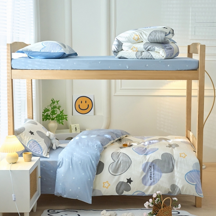 91家纺网 家纺一手货源 找家纺 （总）珂博家纺 2025新款12868全棉纯棉小清新印花系列单品床单床笠