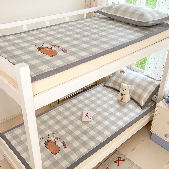 91家纺网 家纺一手货源 找家纺 （总）雅居纺2025新款A类加厚三明治底绣花冰藤席 