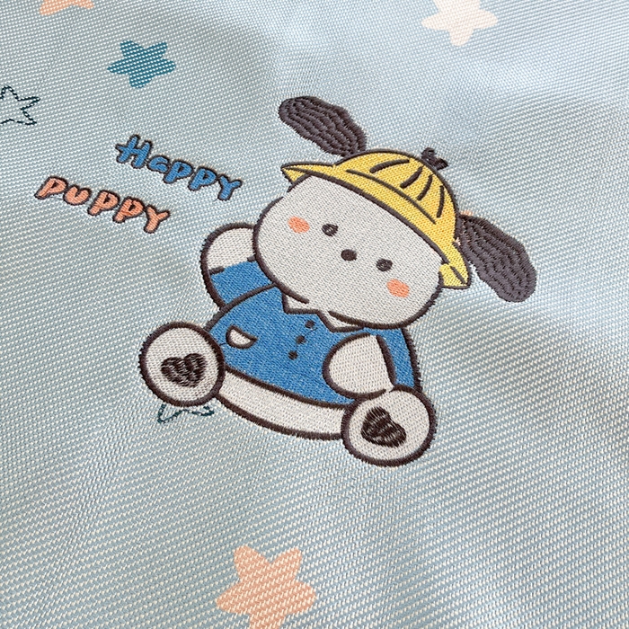 91家纺网 家纺一手货源 找家纺 雅居纺2025新款A类加厚三明治底绣花冰藤席  动感小狗