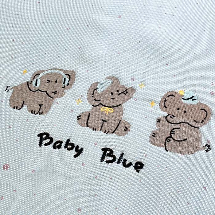 91家纺网 家纺一手货源 找家纺 雅居纺2025新款A类加厚三明治底绣花冰藤席  小象家族