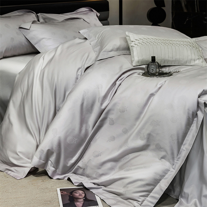 91家纺网 家纺一手货源 找家纺 （总）宏羽纺家纺 2023新款高支高密全棉绣花工艺四件套--格林系列