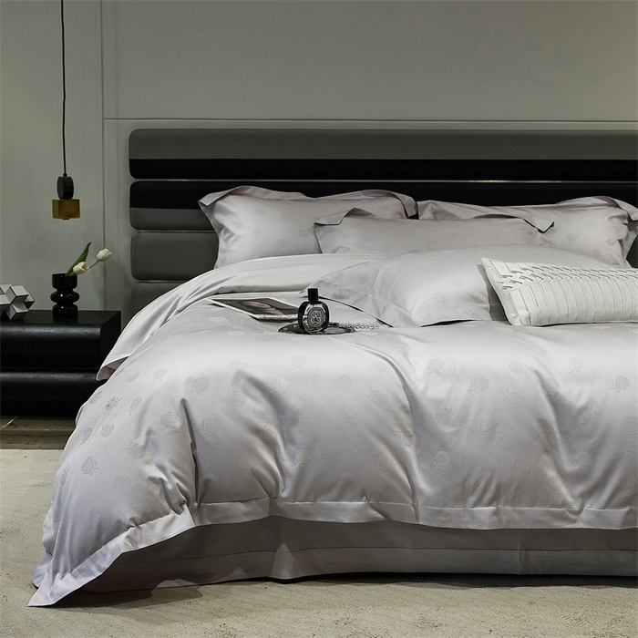 91家纺网 家纺一手货源 找家纺 （总）宏羽纺家纺 2023新款高支高密全棉绣花工艺四件套--格林系列