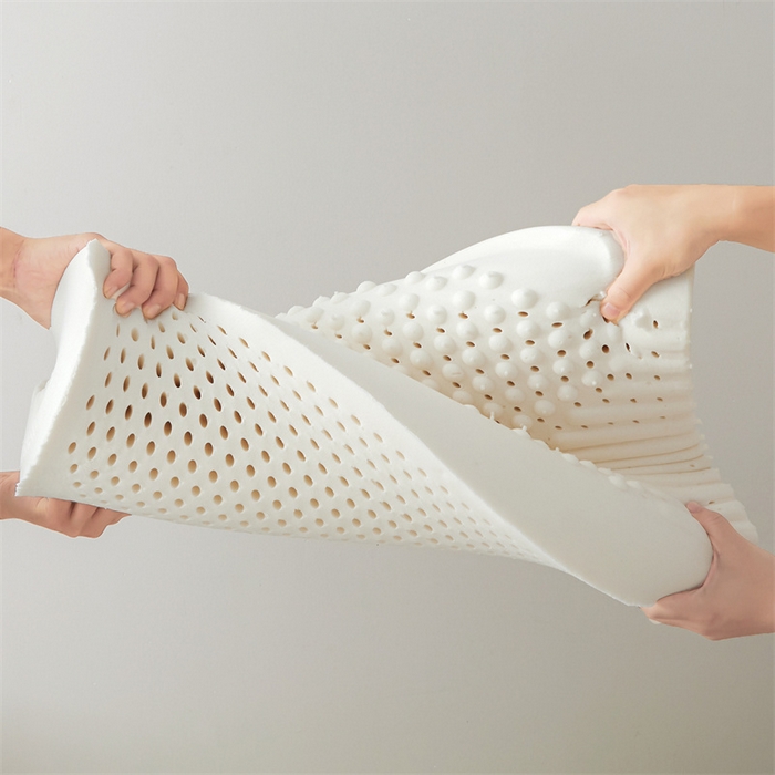 91家纺网 家纺一手货源 找家纺 大红帽家纺 2025新款乳胶枕颗粒乳胶狼牙乳胶平滑乳胶儿童枕 按摩枕 40x60cm中枕