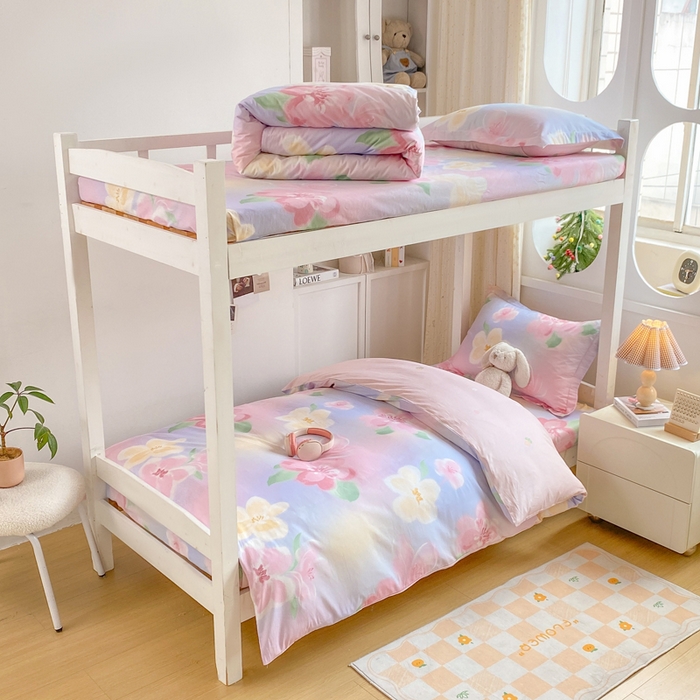 91家纺网 家纺一手货源 找家纺 （总）朵安2025新款全棉印花学生三件套