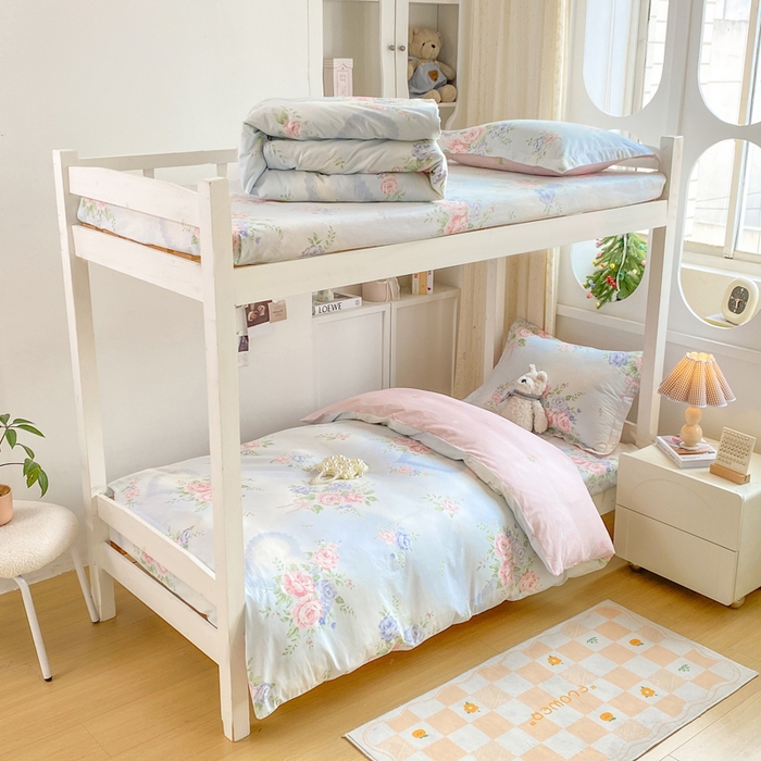 91家纺网 家纺一手货源 找家纺 （总）朵安2025新款全棉印花学生三件套