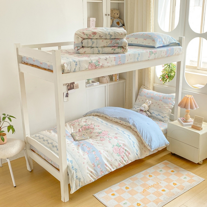 91家纺网 家纺一手货源 找家纺 （总）朵安2025新款全棉印花学生三件套