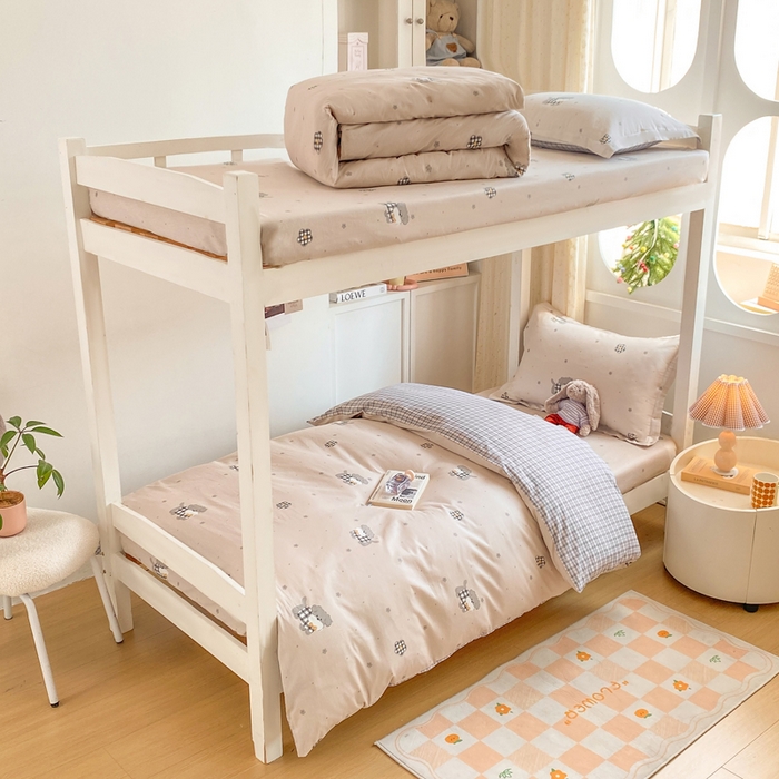 91家纺网 家纺一手货源 找家纺 （总）朵安2025新款全棉印花学生三件套