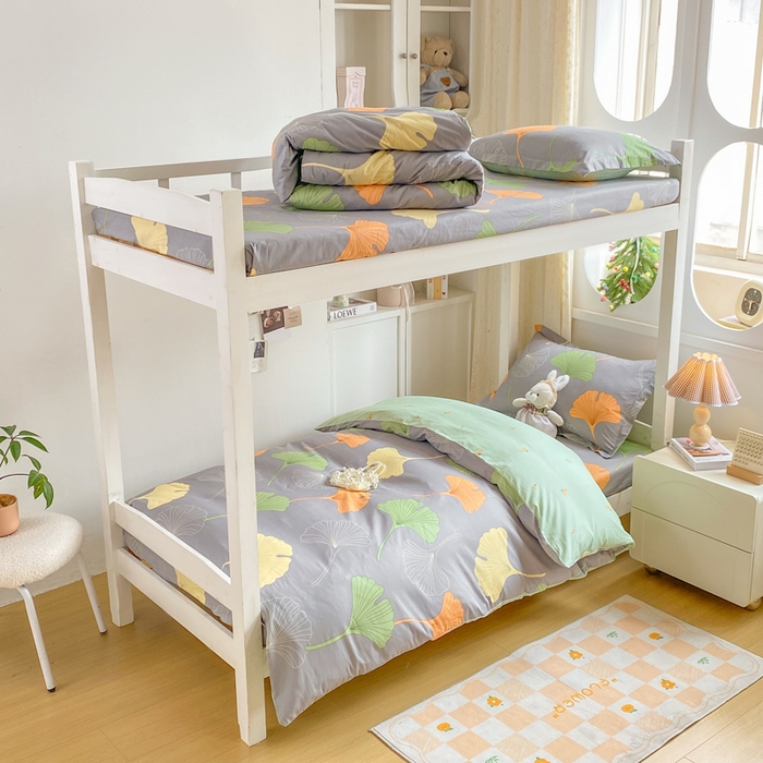 91家纺网 家纺一手货源 找家纺 （总）朵安2025新款全棉印花学生三件套