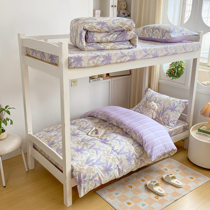 91家纺网 家纺一手货源 找家纺 （总）朵安2025新款全棉印花学生三件套