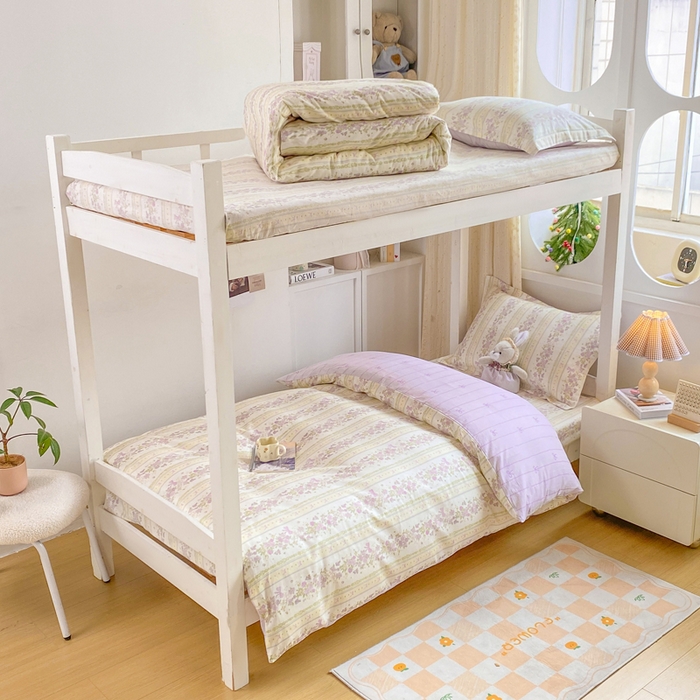 91家纺网 家纺一手货源 找家纺 （总）朵安2025新款全棉印花学生三件套