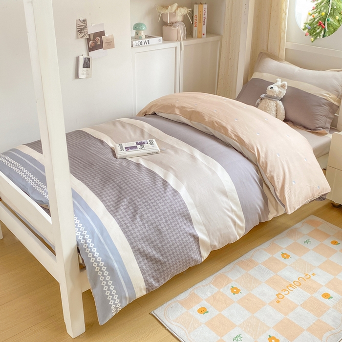 91家纺网 家纺一手货源 找家纺 （总）朵安2025新款全棉印花学生三件套