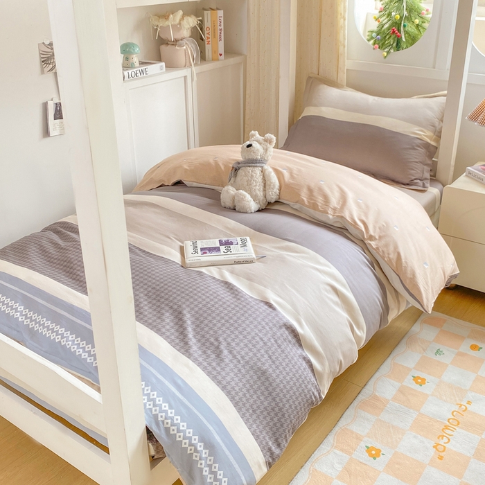 91家纺网 家纺一手货源 找家纺 （总）朵安2025新款全棉印花学生三件套