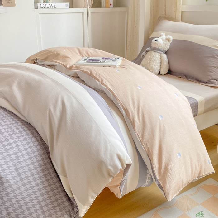 91家纺网 家纺一手货源 找家纺 （总）朵安2025新款全棉印花学生三件套