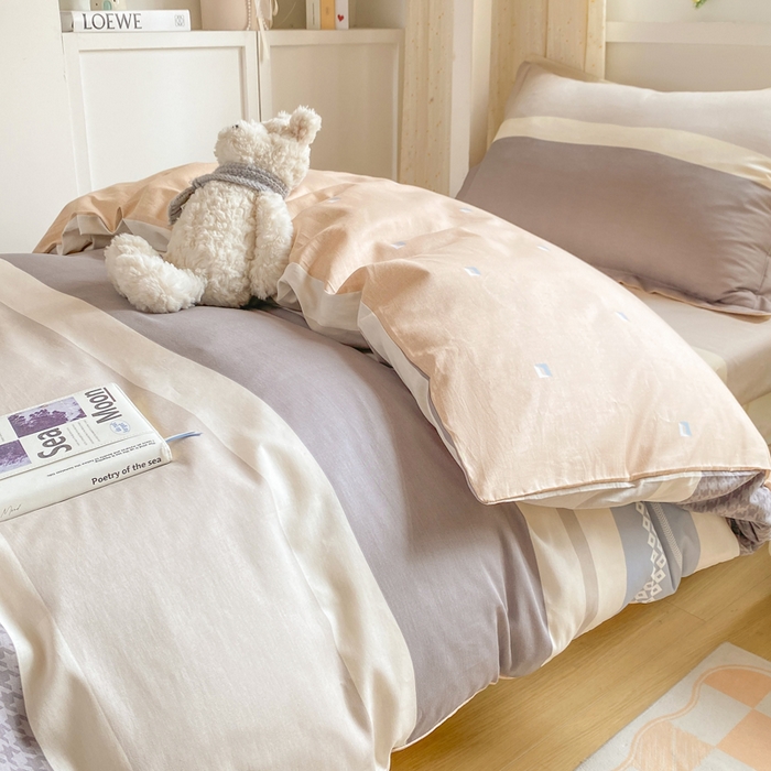 91家纺网 家纺一手货源 找家纺 （总）朵安2025新款全棉印花学生三件套