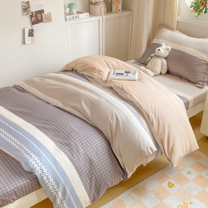 91家纺网 家纺一手货源 找家纺 朵安2025新款全棉印花学生三件套 安东尼