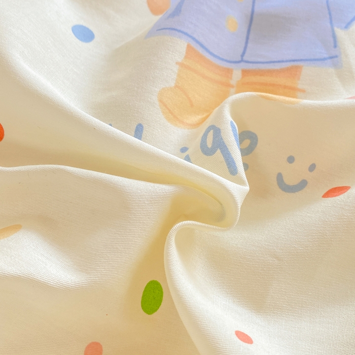 91家纺网 家纺一手货源 找家纺 朵安2025新款全棉印花学生三件套 闪耀暖暖