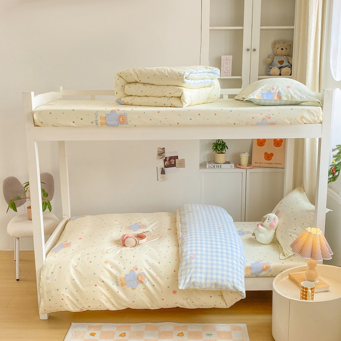 91家纺网 家纺一手货源 找家纺 朵安2025新款全棉印花学生三件套 闪耀暖暖