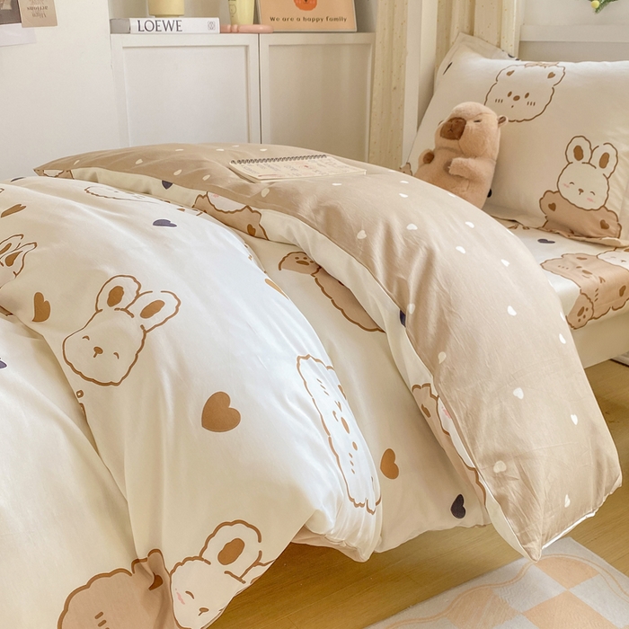 91家纺网 家纺一手货源 找家纺 朵安2025新款全棉印花学生三件套 童年趣宝