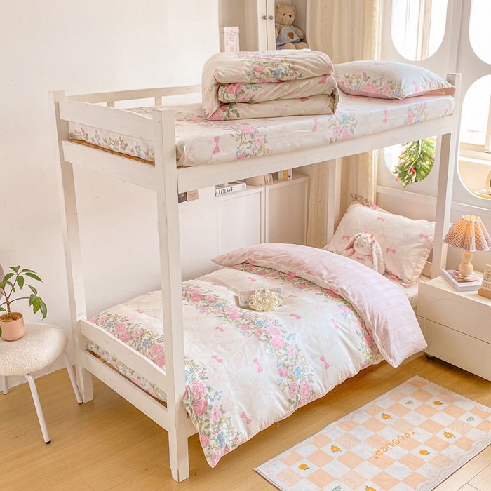 朵安2025新款全棉印花学生三件套 仲夏美梦