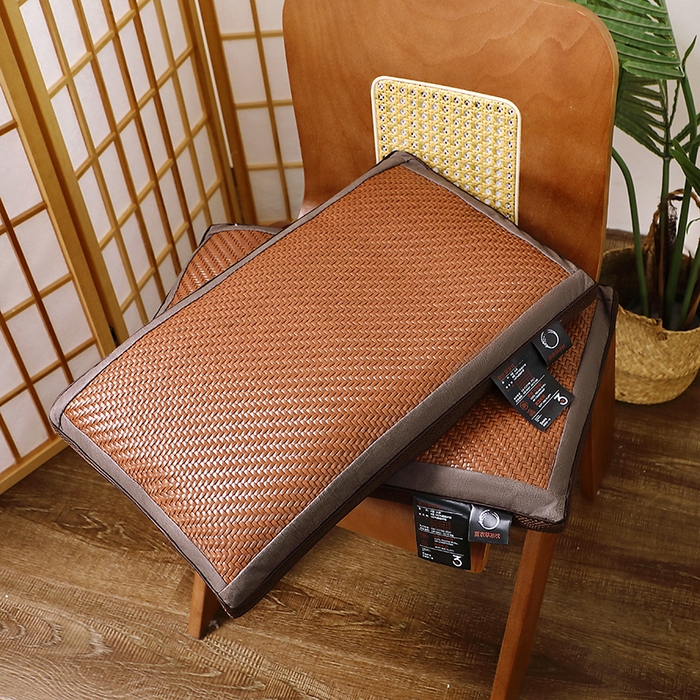 91家纺网 家纺一手货源 找家纺 雅晨枕芯工厂店 2025新款夏季清凉冰藤薰衣草甜荞麦枕头枕芯 苦荞枕-咖色