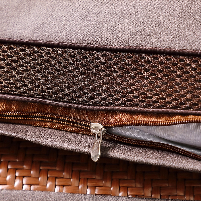 91家纺网 家纺一手货源 找家纺 雅晨枕芯工厂店 2025新款夏季清凉冰藤薰衣草甜荞麦枕头枕芯 苦荞枕-咖色