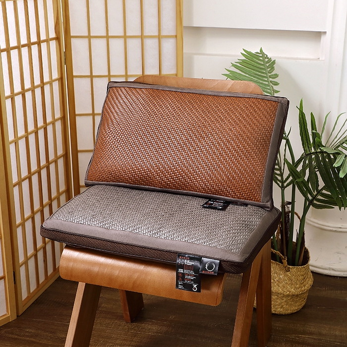 91家纺网 家纺一手货源 找家纺 雅晨枕芯工厂店 2025新款夏季清凉冰藤薰衣草甜荞麦枕头枕芯 苦荞枕-灰色